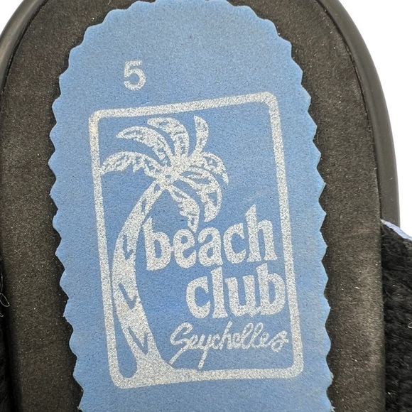 Beach Club By Seychelles Blue Wedge Slip On Sandals Size 5 Women’s - Picture 2 of 9